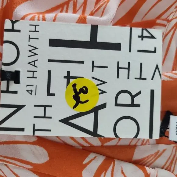 41 Hawthorn Stitch Fix tropical print orange tank size small Resort wear office - Picture 5 of 7